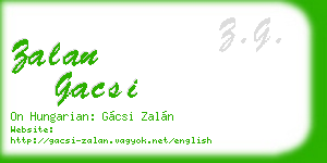 zalan gacsi business card